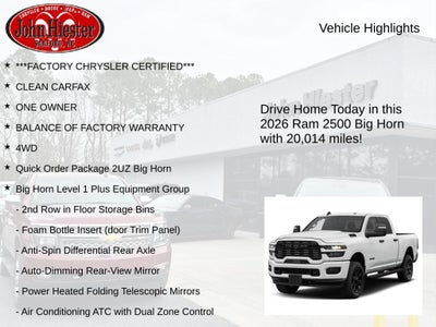 2026 RAM 2500 Big Horn