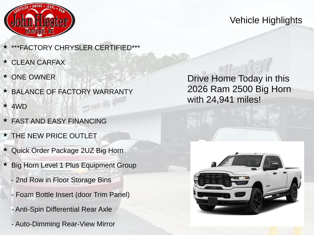 2026 RAM 2500 Big Horn