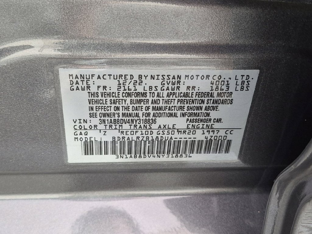 2022 Nissan Sentra SR