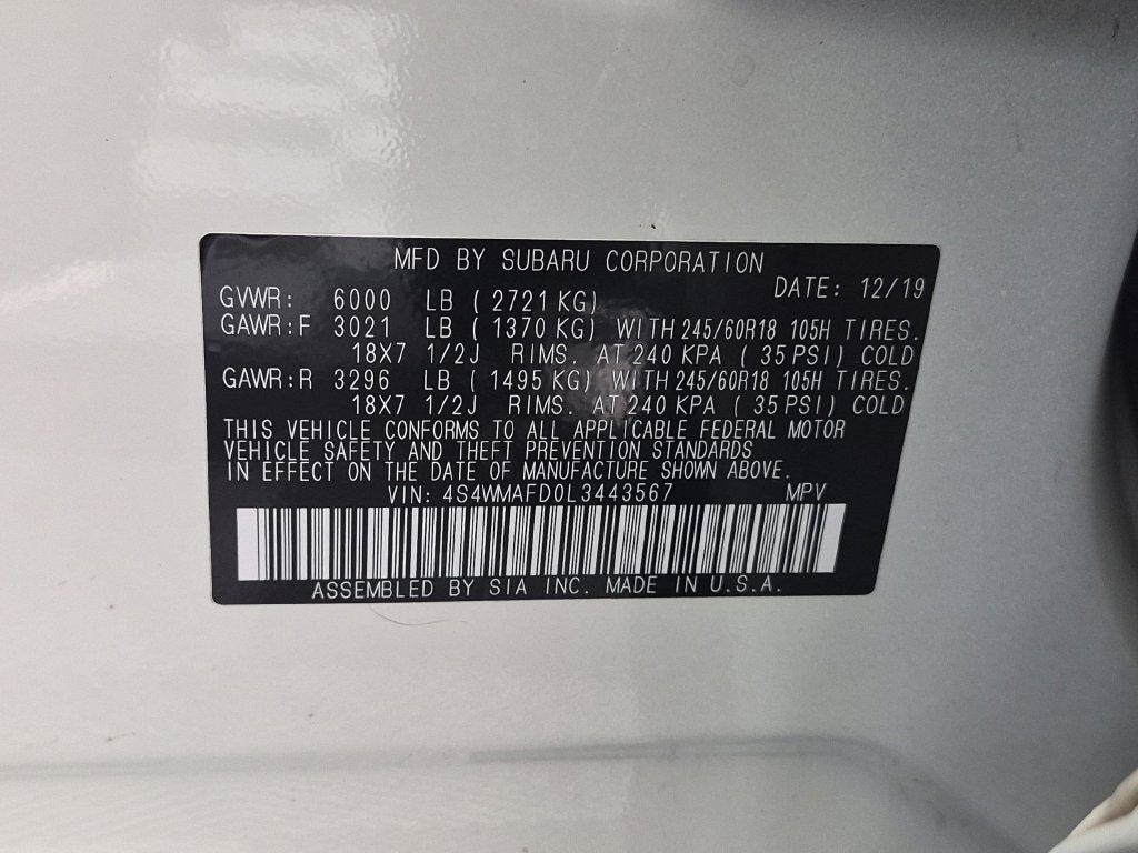 2020 Subaru Ascent Premium