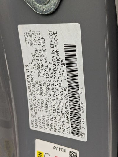 2025 Honda CR-V Hybrid Sport