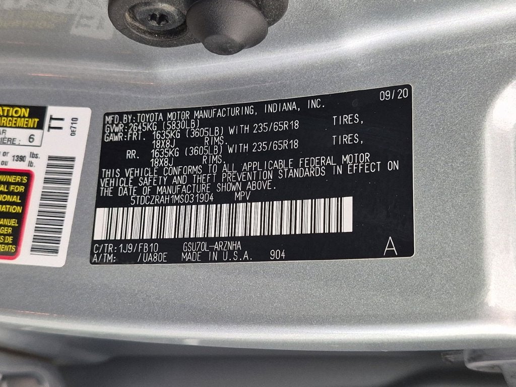 2021 Toyota Highlander L