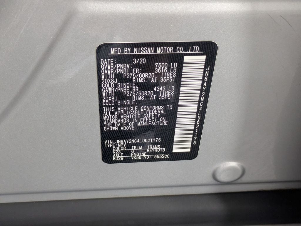 2020 Nissan Armada SL