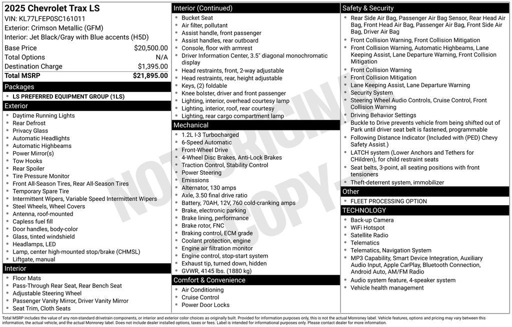 2025 Chevrolet Trax LS