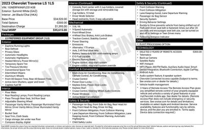 2023 Chevrolet Traverse LS