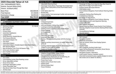 2025 Chevrolet Tahoe LS
