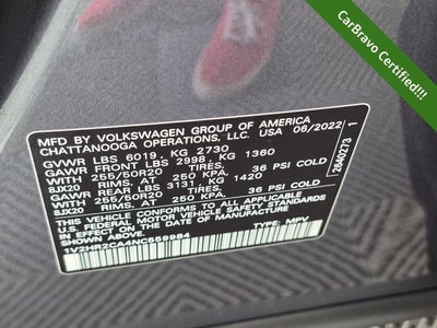 2022 Volkswagen Atlas 3.6L V6 SE w/Technology