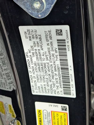 2025 Honda CR-V EX 2WD