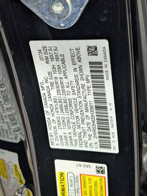 2025 Honda CR-V EX 2WD
