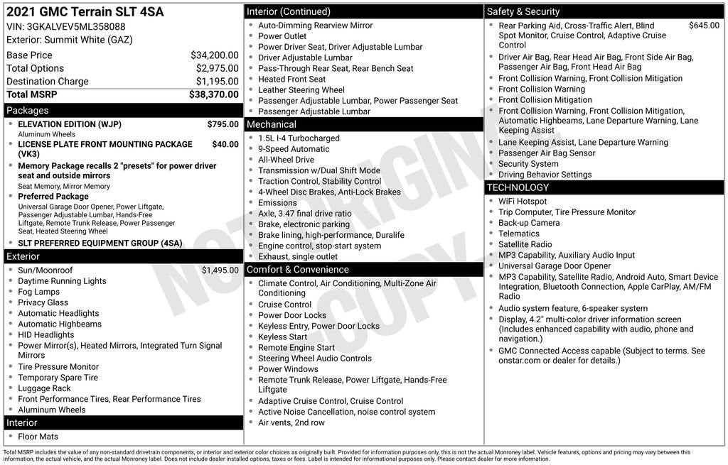 2021 GMC Terrain SLT