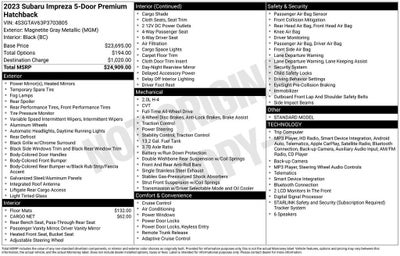 2023 Subaru Impreza Premium