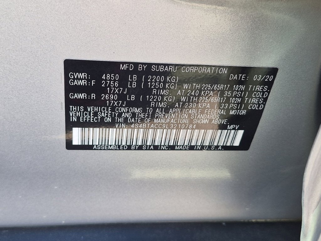 2020 Subaru Outback Premium