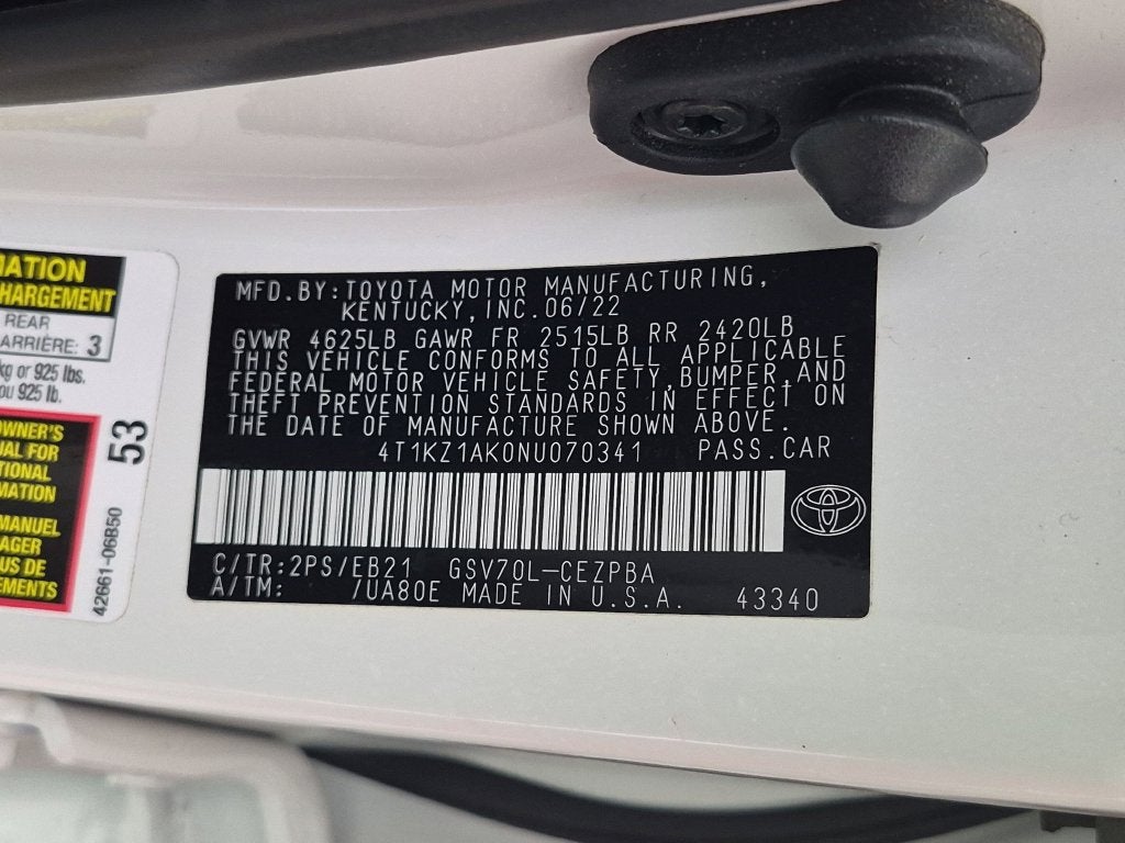 2022 Toyota Camry TRD