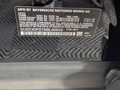 2022 BMW X3 xDrive30i