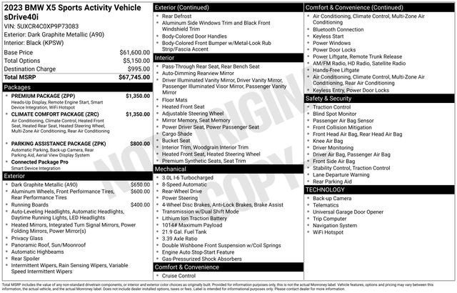 2023 BMW X5 sDrive40i