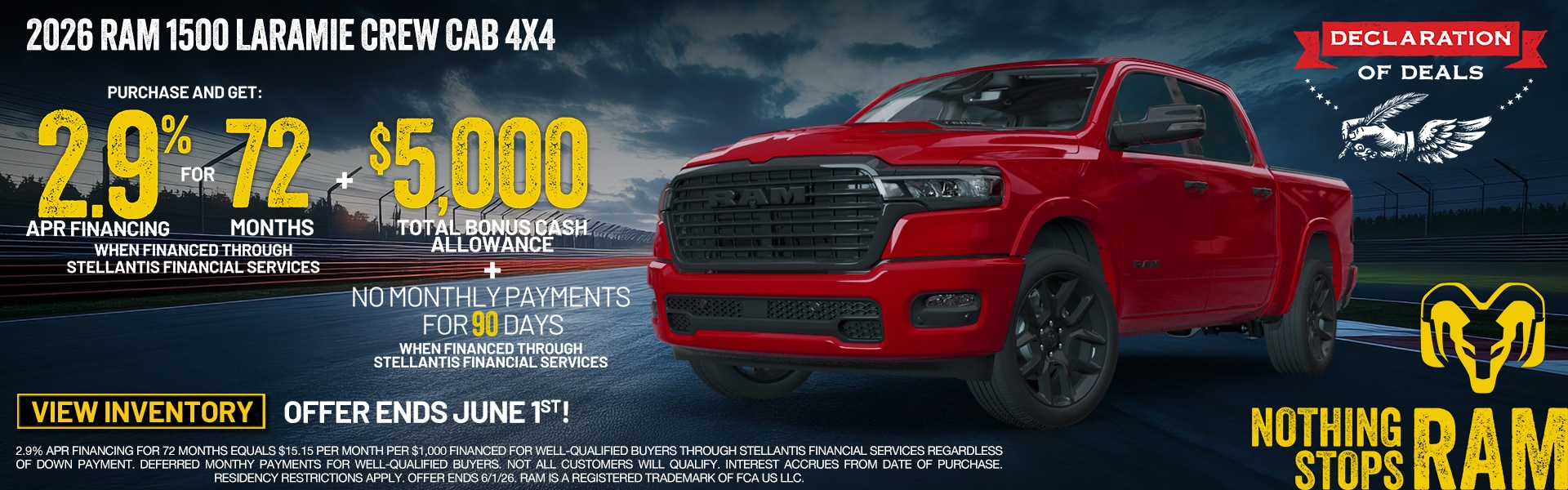 2026 Ram 1500 Laramie Crew cab at John Hiester Chrysler Dodge Jeep Ram of Lillington in Lillington NC